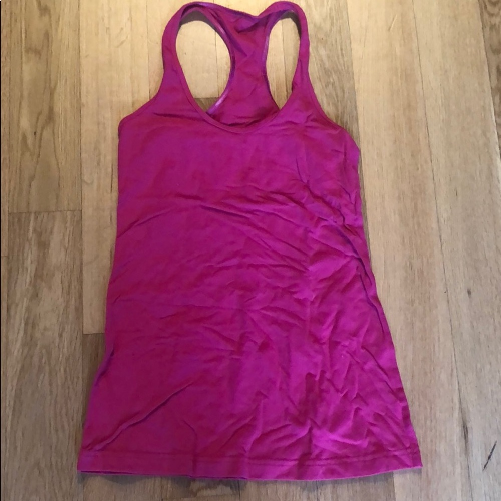 Lululemon Pink Reversible Tank.